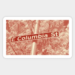 Columbia Street, Seattle, Washington by Mistah Wilson Sticker